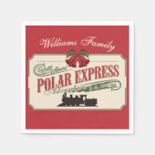 Polar-Express-Zugabenteuer glauben an Weihnachten Serviette (Vorderseite)