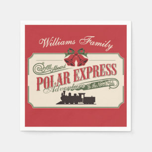 Polar-Express-Zugabenteuer glauben an Weihnachten Serviette