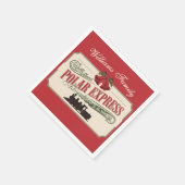 Polar-Express-Zugabenteuer glauben an Weihnachten Serviette (Ecke)