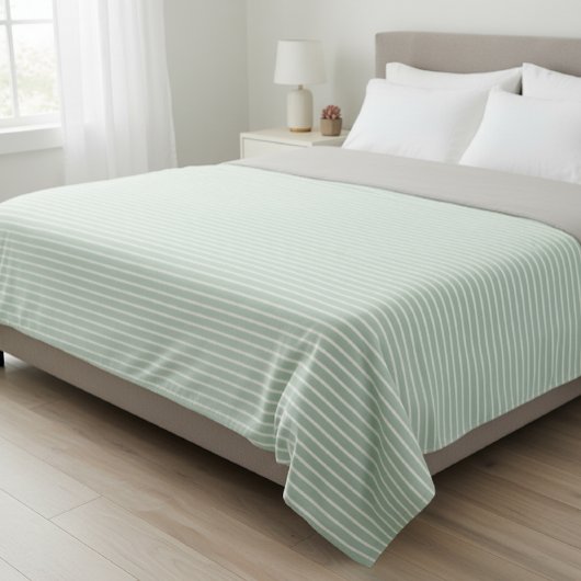 Polar fleece blanket with stripes.
