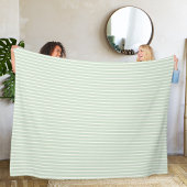 Polar fleece blanket with stripes.
