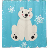 Polar Friend Duschvorhang (Vorderseite)