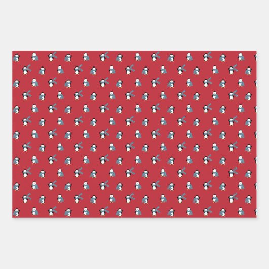 Polar-Gegensätze - Weihnachtswrapping Paper Trio 1 Geschenkpapier Set (Vorderseite 3)