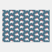 Polar-Gegensätze - Weihnachtswrapping Paper Trio 1 Geschenkpapier Set (Vorderseite)