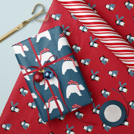 Polar-Gegensätze - Weihnachtswrapping Paper Trio 1 Geschenkpapier Set