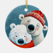Polar Hugs Keramik Ornament (Vorne)