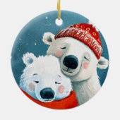 Polar Hugs Keramik Ornament (Hinten)