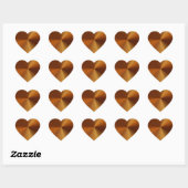 Polar Kupfer Herz Form Heart Sticker (Blatt)