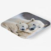 Polar-Liebe Pappteller (Gewinkelt)