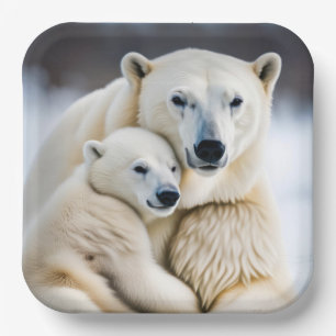 Polar-Liebe Pappteller