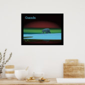 Polar Lights Polar Bear Poster (Küche)