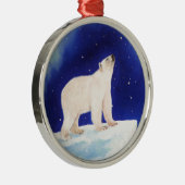 Polar Lights Silbernes Ornament (Rechts)