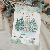 Polar Little Bear ist unterwegs Niedliche Baby Dus Einladung