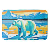 Polar Majestät: Arktische Landschaft Badematte (Vorderseite)