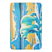 Polar Majestät: Arktische Landschaft Badematte (Vorderseite Vertikal)