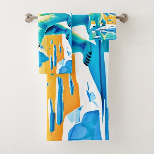 Polar Majestät: Arktische Landschaft Badhandtuch Set (Insitu)