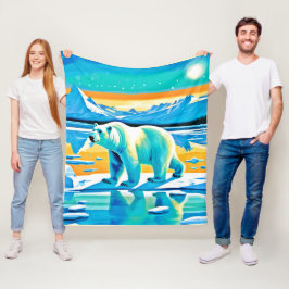 Polar Majestät: Arktische Landschaft Fleecedecke