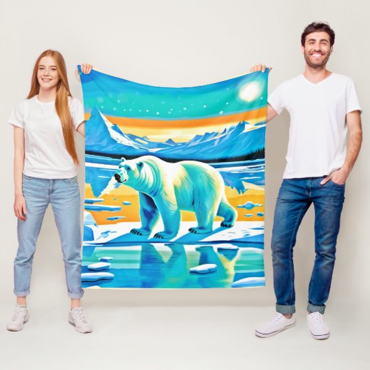 Polar Majestät: Arktische Landschaft Fleecedecke (Beispiel)