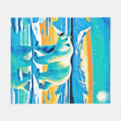 Polar Majestät: Arktische Landschaft Fleecedecke (Vorderseite (Horizontal))