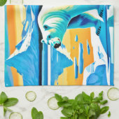 Polar Majestät: Arktische Landschaft Geschirrtuch (Gefaltet)