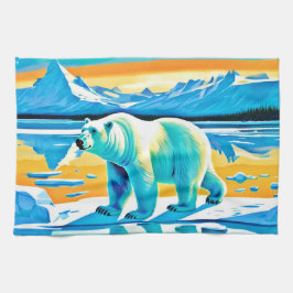 Polar Majestät: Arktische Landschaft Geschirrtuch