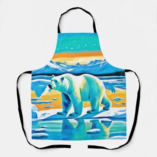 Polar Majestät: Arktische Landschaft Schürze (Vorderseite)