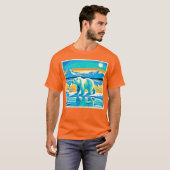 Polar Majestät: Arktische Landschaft T-Shirt (Vorne ganz)