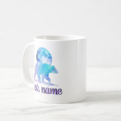 Polar Moon Bär.Personalisiert Ihr Name Kaffeetasse (Vorderseite Links)