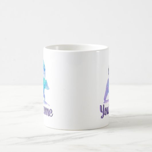 Polar Moon Bär.Personalisiert Ihr Name Kaffeetasse (Mittel)