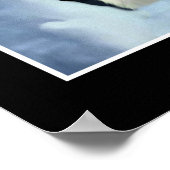 "POLAR MOON" Polar Bär und Moon Art Print Poster (Ecke)