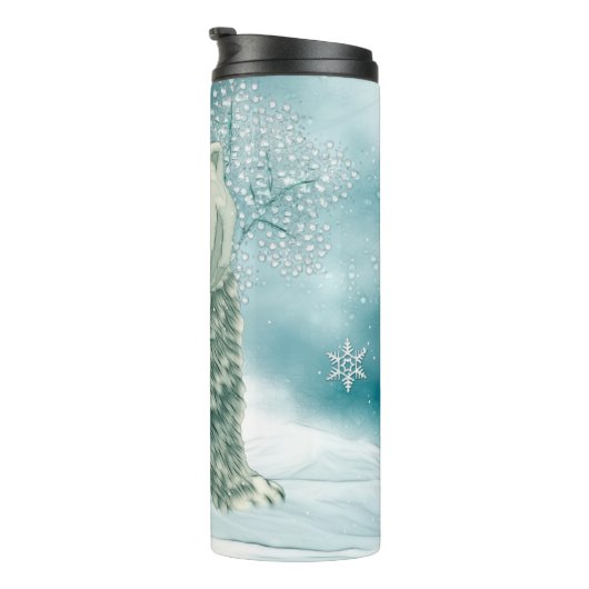 Polar North Alaskan Polar Bear Thermosbecher (Nach rechts gedreht)