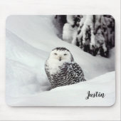 Polar Owl Themed Mouse Pad Mousepad (Vorne)