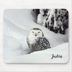Polar Owl Themed Mouse Pad Mousepad