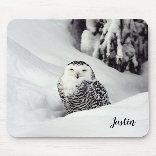 Polar Owl Themed Mouse Pad Mousepad (Vorne)