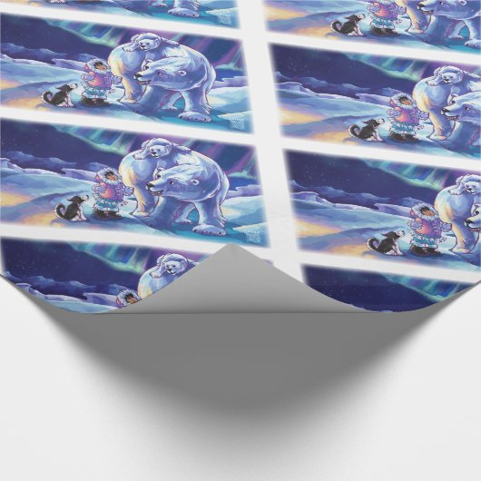 Polar Pals Geschenkpapier (Ecke)