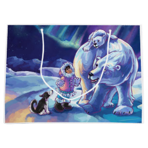 Polar Pals Painting Große Geschenktüte