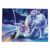 Polar Pals Painting Große Geschenktüte (Rückseite)