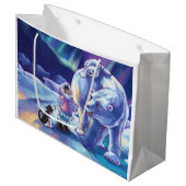 Polar Pals Painting Große Geschenktüte (Vorderseite Schrägansicht)