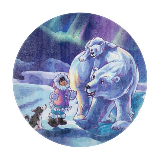 Polar Pals Schneidebrett (Vorderseite)