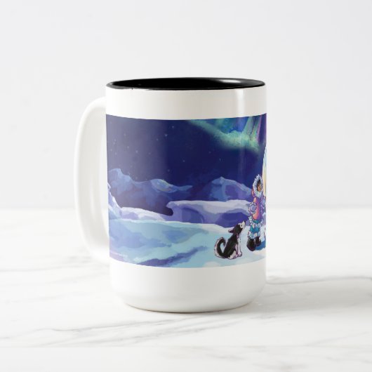 Polar Pals Zweifarbige Tasse (Vorderseite Links)