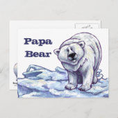 Polar Papa Bear Post Card Postkarte (Vorne/Hinten)