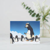 Polar Penguin Postcards Postkarte (Stehend Vorderseite)