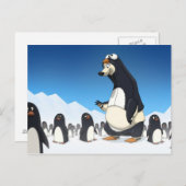 Polar Penguin Postcards Postkarte (Vorne/Hinten)