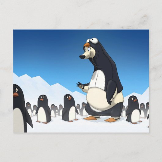 Polar Penguin Postcards Postkarte (Vorderseite)