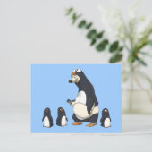 Polar Penguin Postcards Postkarte (Stehend Vorderseite)