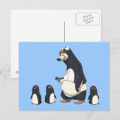 Polar Penguin Postcards Postkarte (Vorne/Hinten)