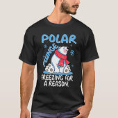Polar Plunge Freezing für einen Coolen Polarbär T-Shirt (Vorderseite)