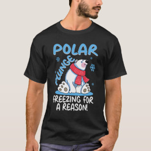 Polar Plunge Freezing für einen Coolen Polarbär T-Shirt