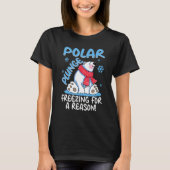 Polar Plunge Freezing für einen Coolen Polarbär T-Shirt (Vorderseite)
