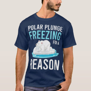 Polar Plunge Freezing für einen Grund VNeck T-Shirt